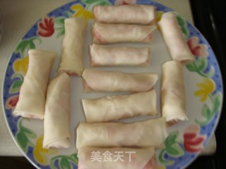 蟹肉春卷的做法步骤：13