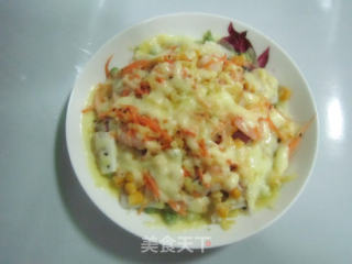剩饭也可以变得如此奢华---培根焗饭的做法步骤：8