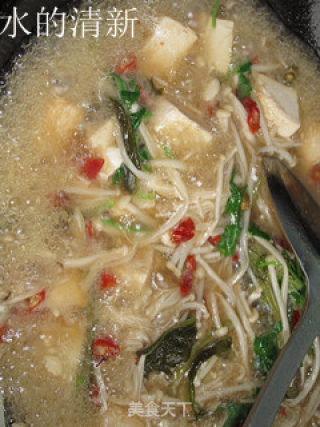 豆腐金针菇焖鱼片的做法步骤：8