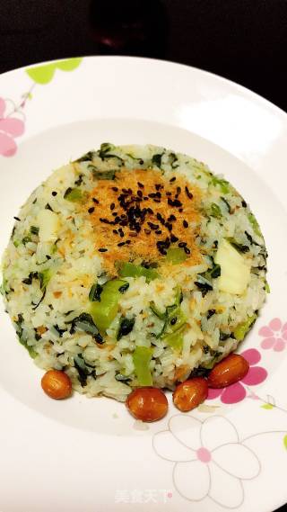 芥菜肉松炒饭的做法
