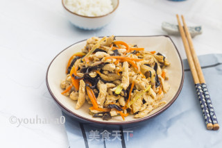 黄豆酱炒鸡丝的做法