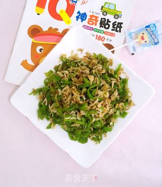 青椒炒虾皮的做法