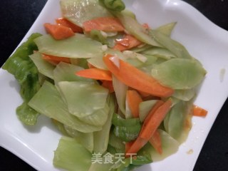 莴笋炒胡萝卜的做法