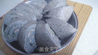 芝麻卷肉包的做法