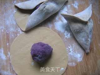 红糖紫薯包的做法步骤：10
