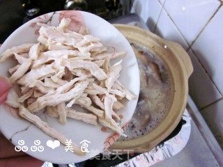 温暖健康的平民粥——香菇鸡肉粥的做法步骤：8