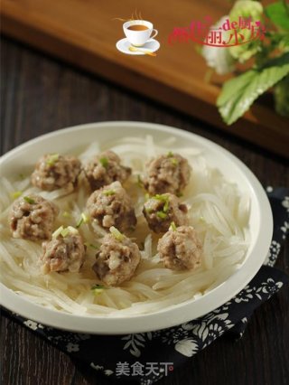 萝卜丝蒸丸子的做法