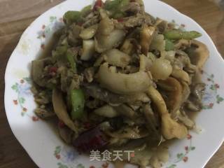 蘑菇炒肉的做法