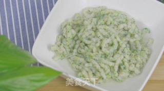 幼儿Q弹虾面 宝宝辅食，西兰花+芥兰+普通面粉