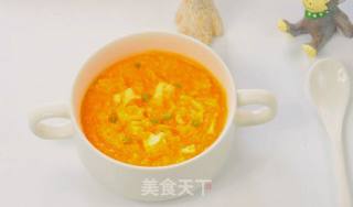 胡萝卜蛋黄糊 宝宝健康辅食，嫩豆腐的做法