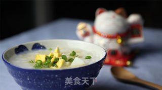 秋分养生粥：白梨鸡蛋鲜米粥