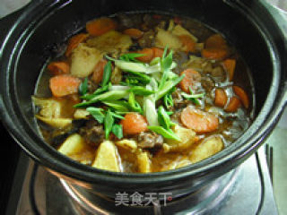 补中益气、强健筋骨—咖喱牛肉煲的做法步骤：13