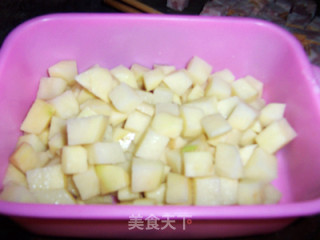 剩米饭的华丽变身---培根苹果焗饭的做法步骤：1