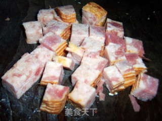 剩米饭的华丽变身---培根苹果焗饭的做法步骤：2