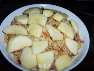 剩米饭的华丽变身---培根苹果焗饭的做法步骤：10