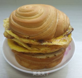 简易早餐汉堡的做法