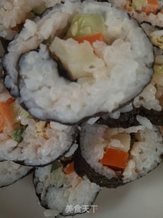 素食寿司的做法