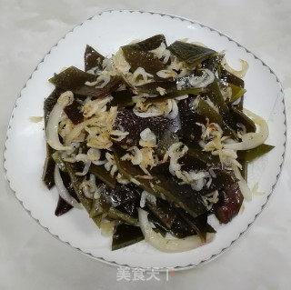 虾皮炒海带的做法