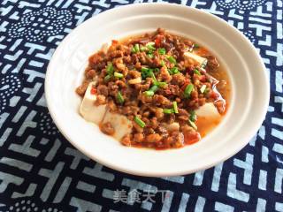 肉末蒸豆腐的做法