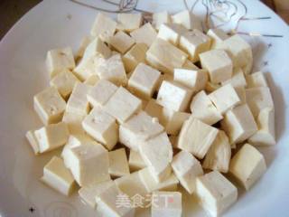 微波炉版--豆腐蒸蛋的做法步骤：2