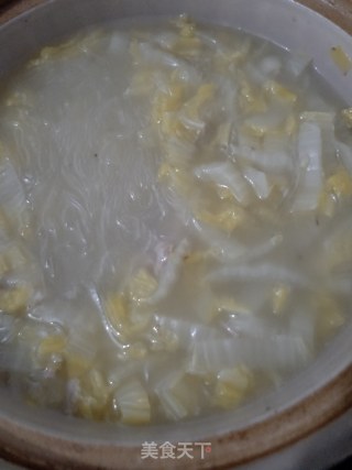 娃娃菜粉丝煲的做法