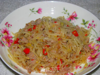 酸笋炒肉的做法步骤：9