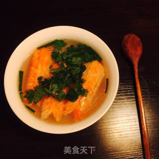蟹柳汤的做法