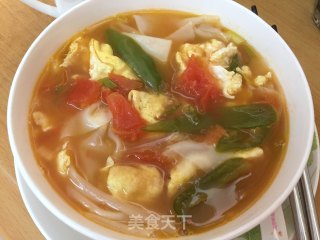 番茄鸡蛋面片儿汤的做法