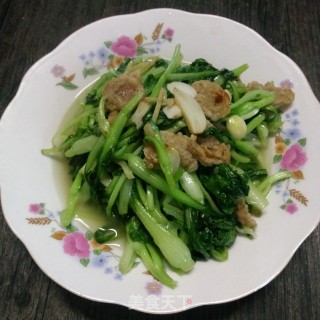 油炸炒鸡毛菜的做法