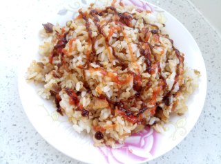 蜜汁鸡肉炒饭的做法