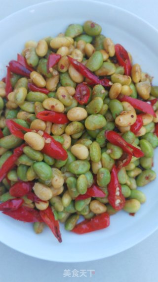 素炒毛豆的做法