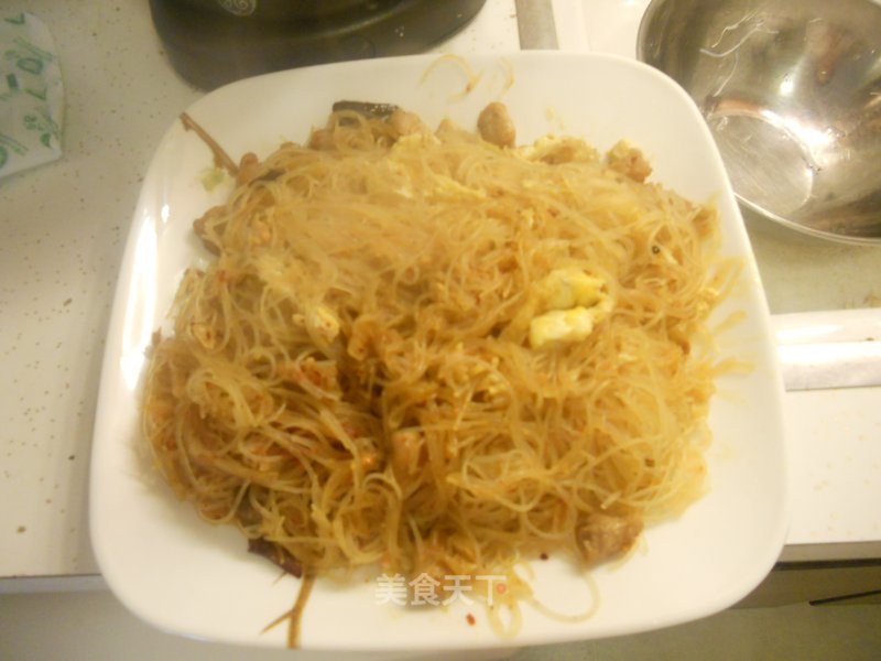 鸡蛋炒粉丝的做法