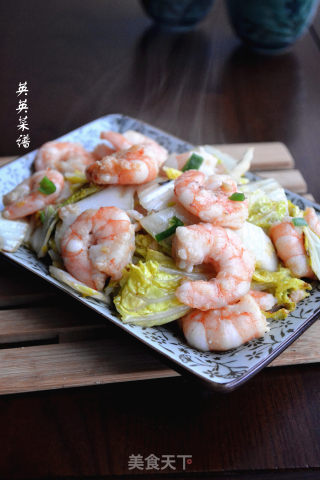 虾仁炒娃娃菜的做法