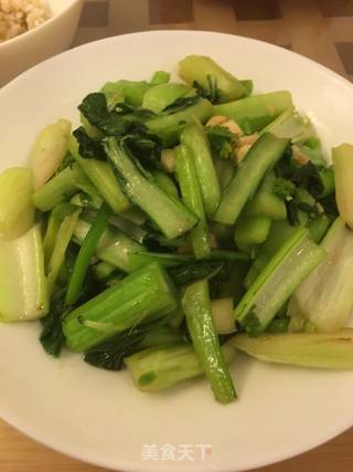 蒜蓉菜芯的做法