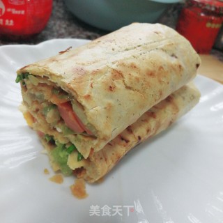杂粮煎饼的做法