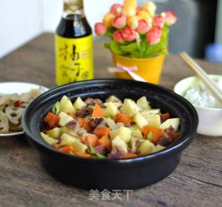 快手版：柚子味土豆烧牛肉的做法