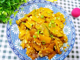 咸鸭蛋炒南瓜的做法