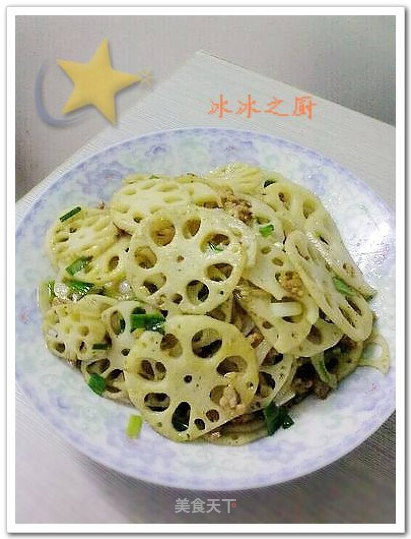 葱香莲藕片的做法