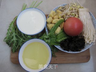 【冬季养生菜】—豆浆素补锅的做法步骤：2