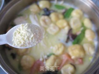 【冬季养生菜】—豆浆素补锅的做法步骤：8
