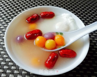 红枣鸡蛋彩元宵