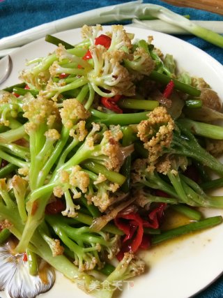 干煸菜花的做法