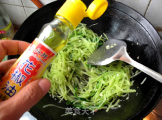 清炒莴笋丝的做法步骤：6
