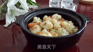 蒜香芝士烤花菜的做法