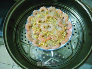 粉丝蒸虾仁的做法步骤：5