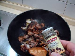 家常菜 ——“黑椒香锅寸筋骨”的做法步骤：14
