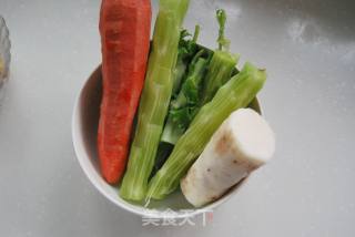 冬食山药正当时 ——【山药青笋炒鸡丝】的做法步骤：1