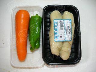 面筋烧肉的做法步骤：1