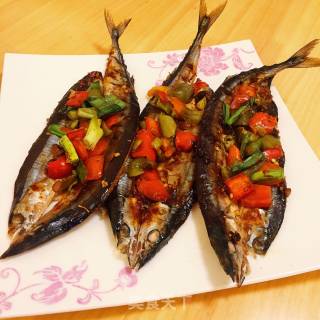 烤豆瓣秋刀鱼的做法