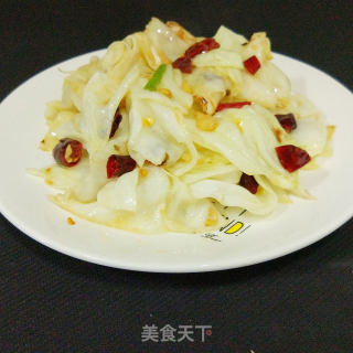 (无油版)手撕莲白的做法